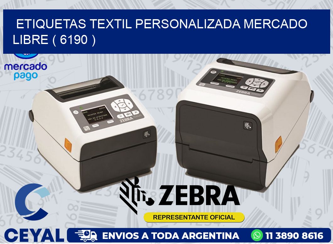 ETIQUETAS TEXTIL PERSONALIZADA MERCADO LIBRE ( 6190 )