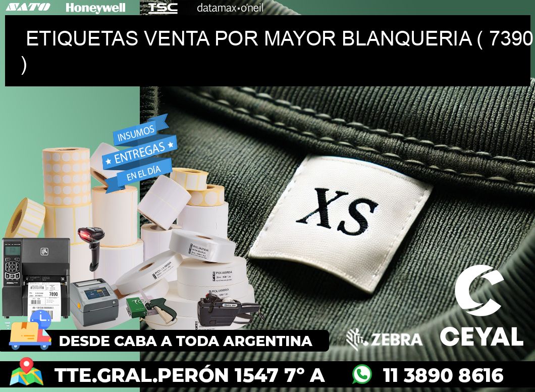 ETIQUETAS VENTA POR MAYOR BLANQUERIA ( 7390 )