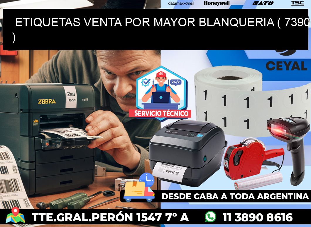 ETIQUETAS VENTA POR MAYOR BLANQUERIA ( 7390 )