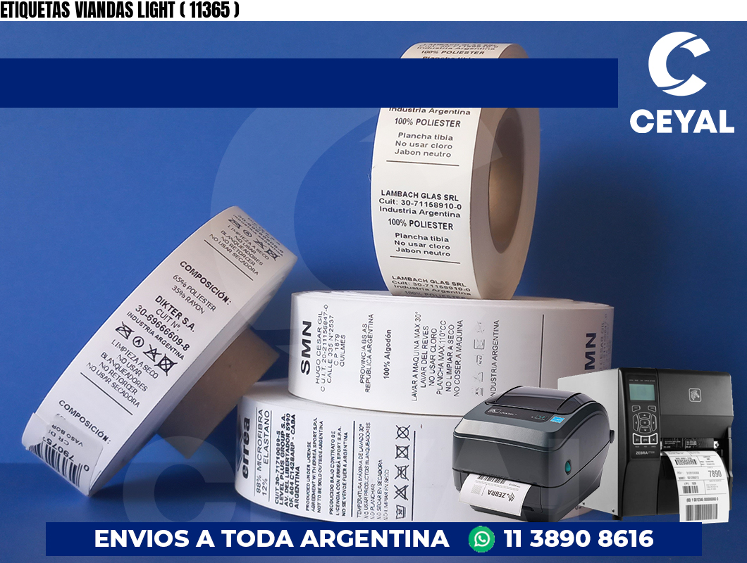 ETIQUETAS VIANDAS LIGHT ( 11365 )