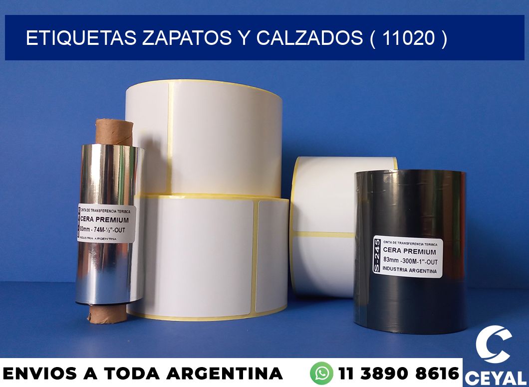 ETIQUETAS ZAPATOS Y CALZADOS ( 11020 )