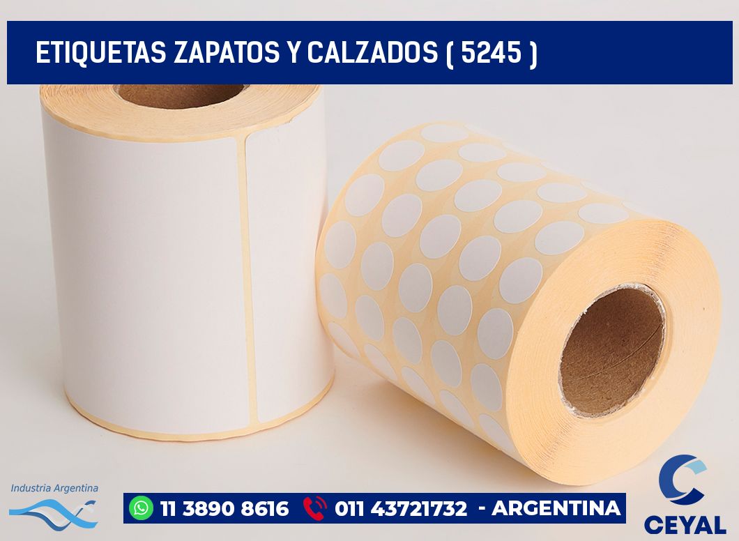 ETIQUETAS ZAPATOS Y CALZADOS ( 5245 )