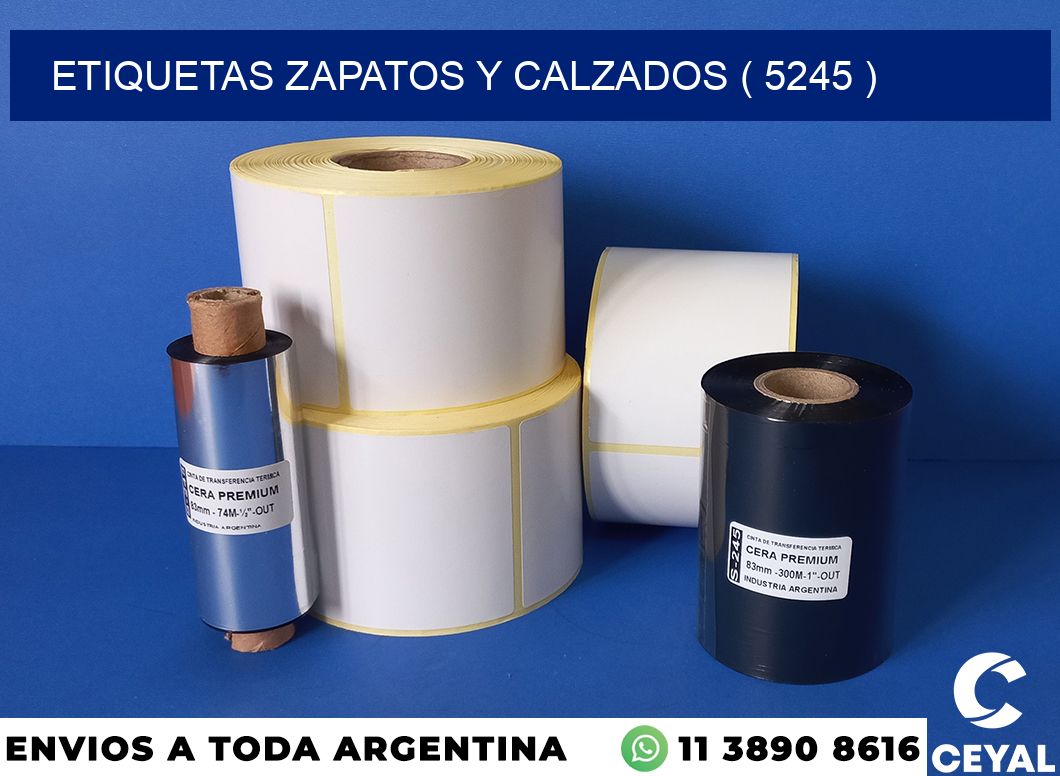 ETIQUETAS ZAPATOS Y CALZADOS ( 5245 )