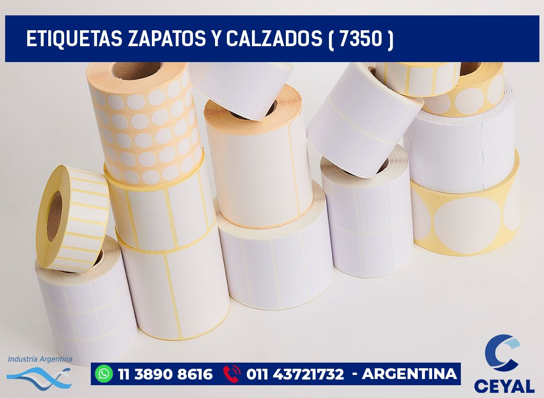 ETIQUETAS ZAPATOS Y CALZADOS ( 7350 )