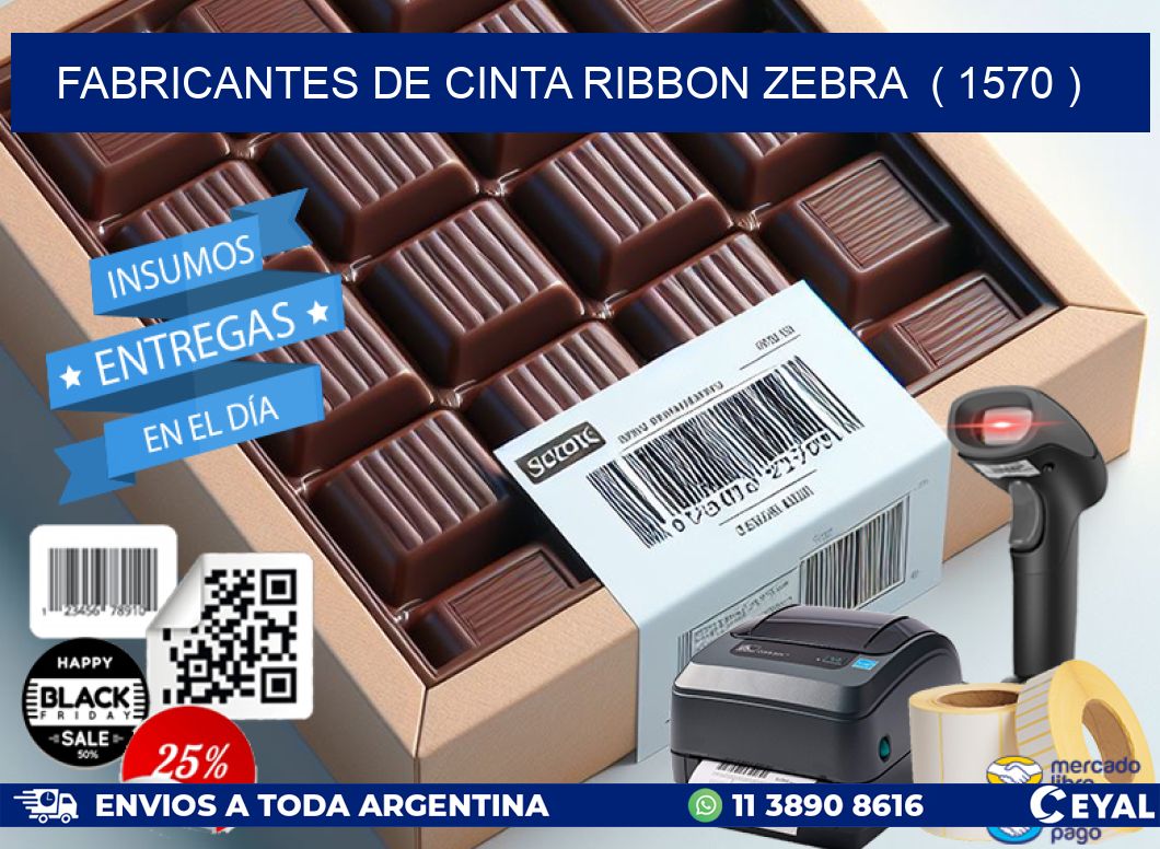 FABRICANTES DE CINTA RIBBON ZEBRA ( 1570 )