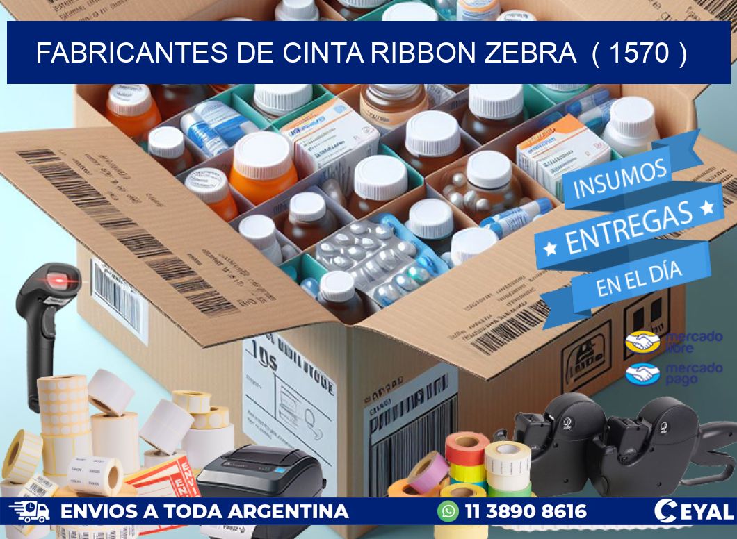 FABRICANTES DE CINTA RIBBON ZEBRA ( 1570 )