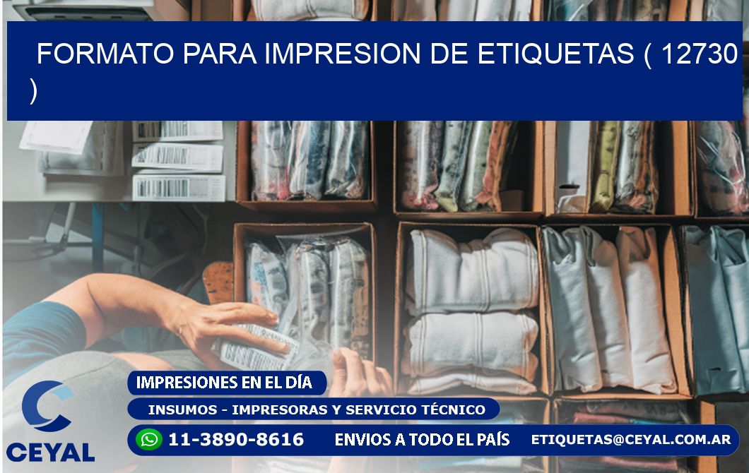 FORMATO PARA IMPRESION DE ETIQUETAS ( 12730 )