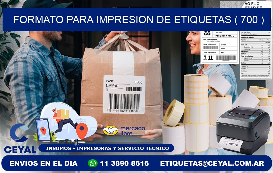 FORMATO PARA IMPRESION DE ETIQUETAS ( 700 )
