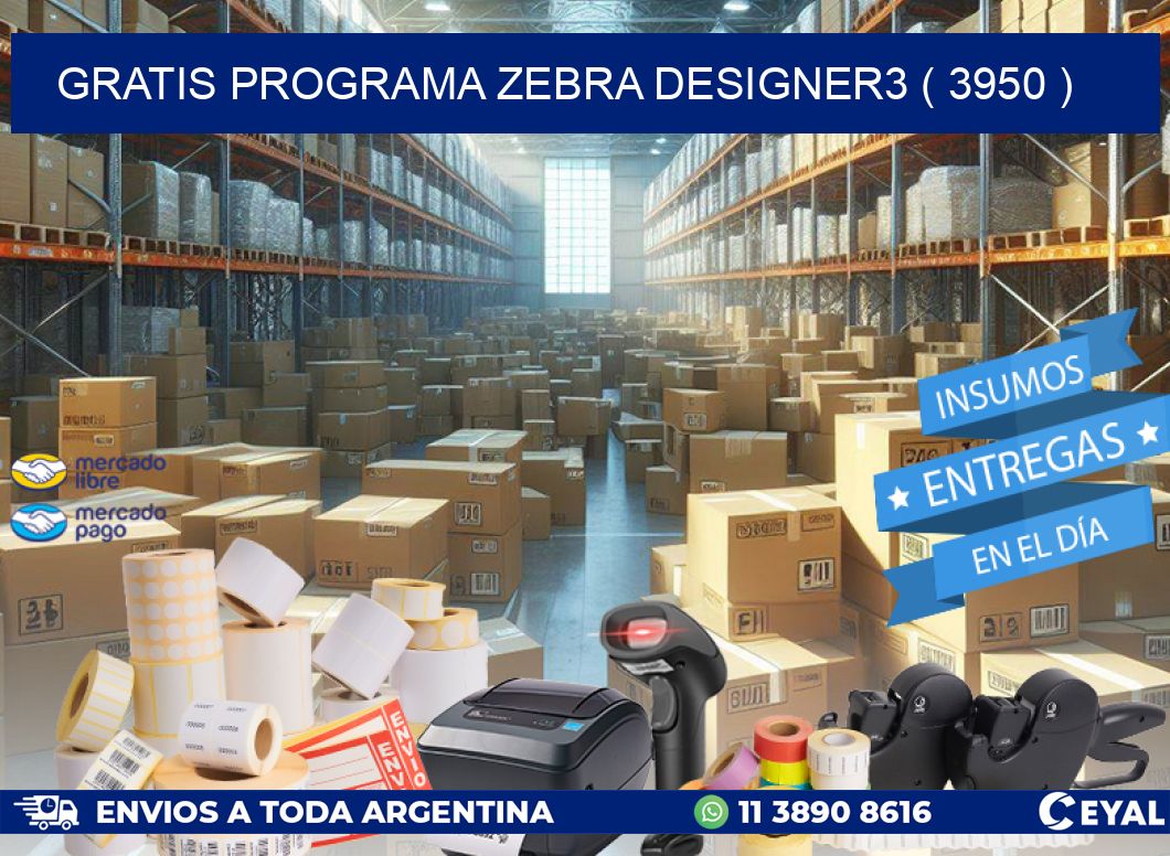 GRATIS PROGRAMA ZEBRA DESIGNER3 ( 3950 )