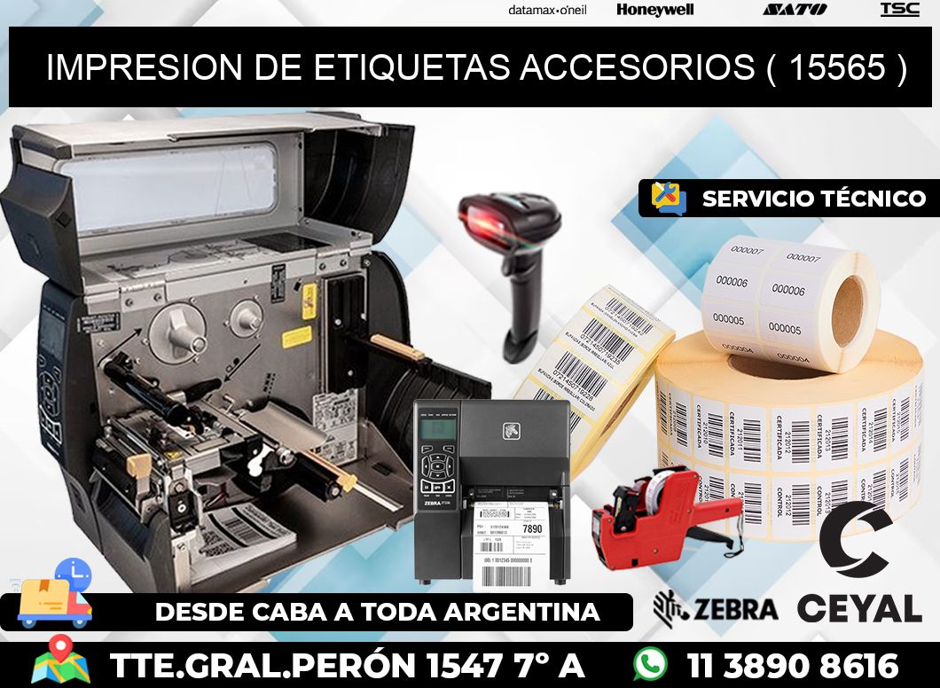 IMPRESION DE ETIQUETAS ACCESORIOS ( 15565 )
