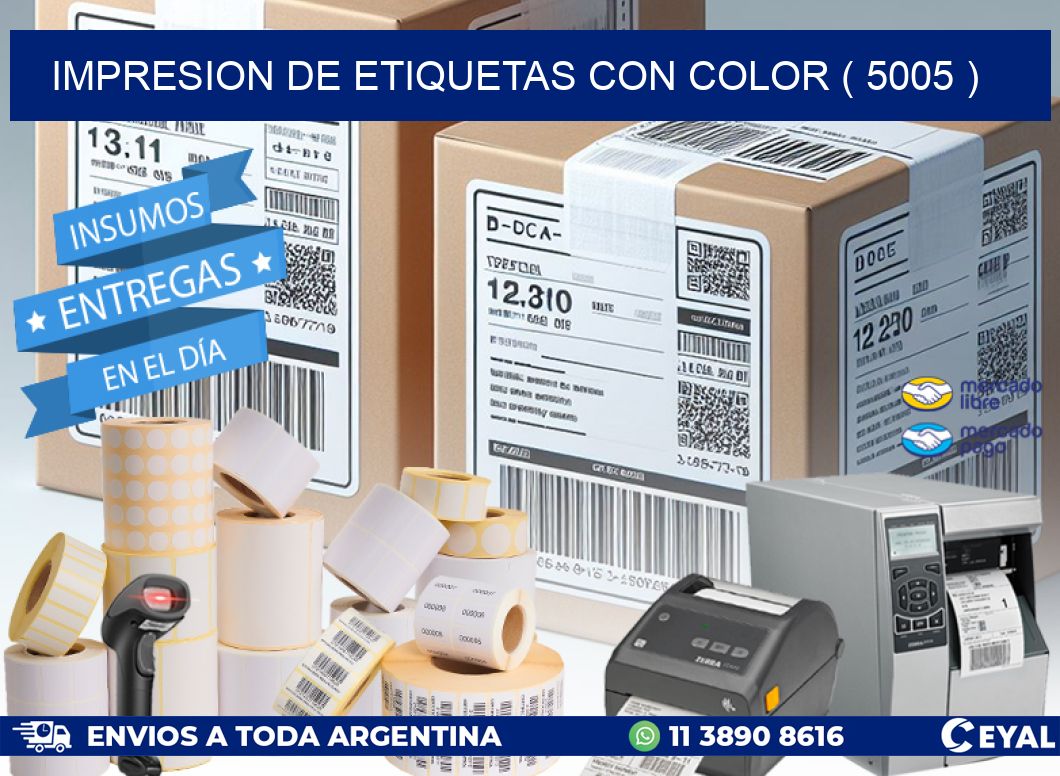 IMPRESION DE ETIQUETAS CON COLOR ( 5005 )