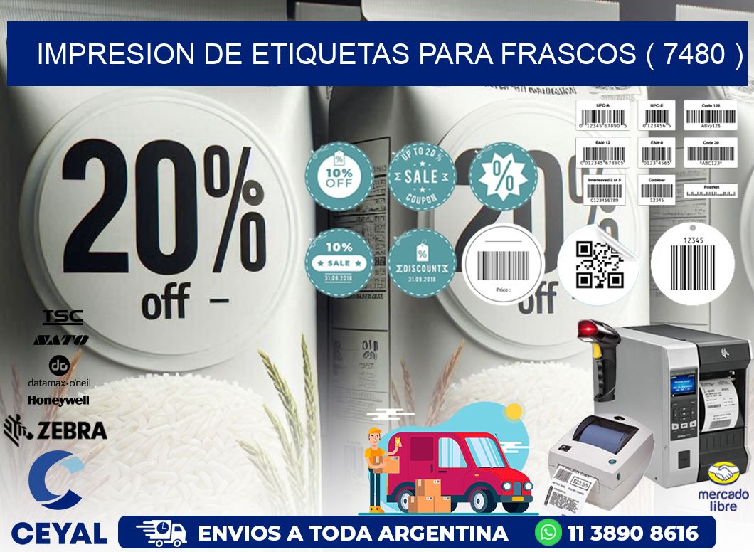 IMPRESION DE ETIQUETAS PARA FRASCOS ( 7480 )
