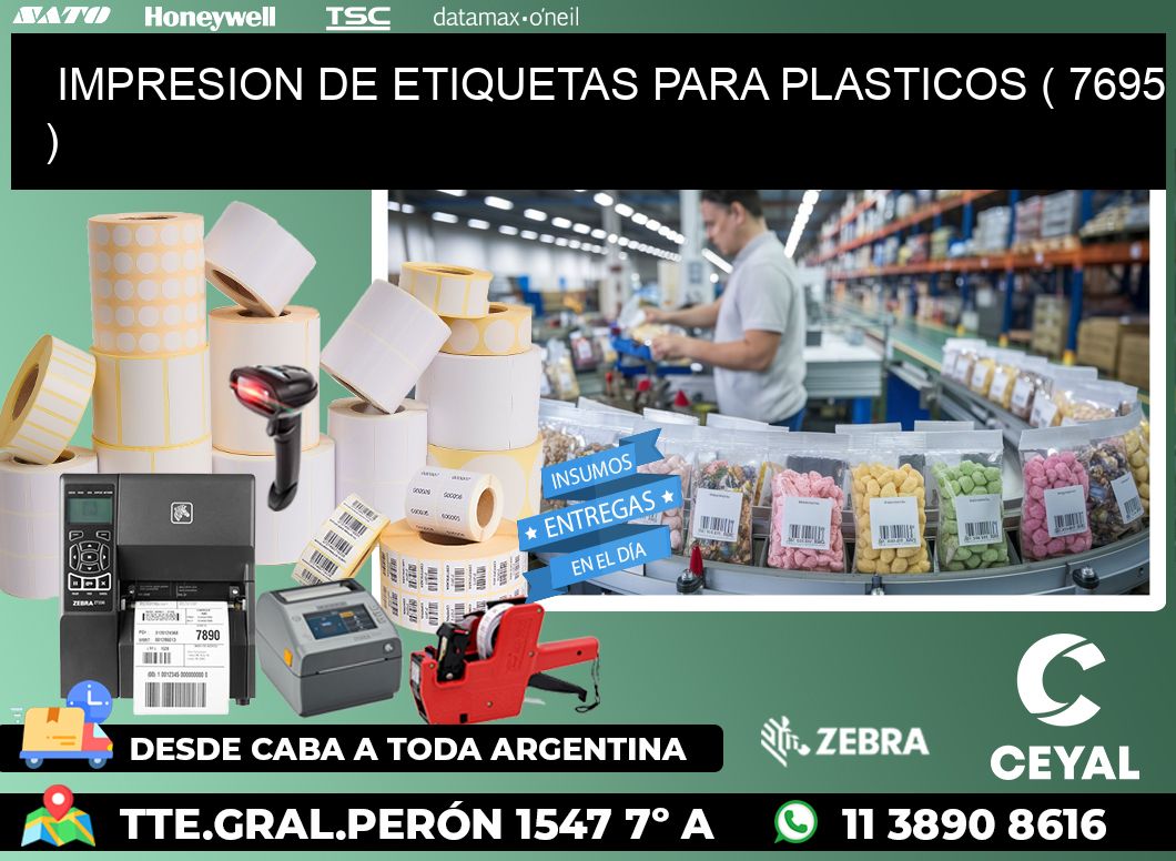 IMPRESION DE ETIQUETAS PARA PLASTICOS ( 7695 )