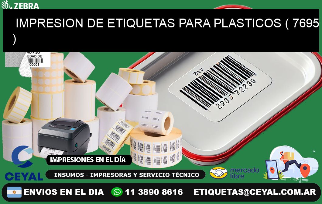 IMPRESION DE ETIQUETAS PARA PLASTICOS ( 7695 )