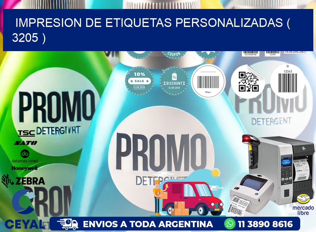 IMPRESION DE ETIQUETAS PERSONALIZADAS ( 3205 )