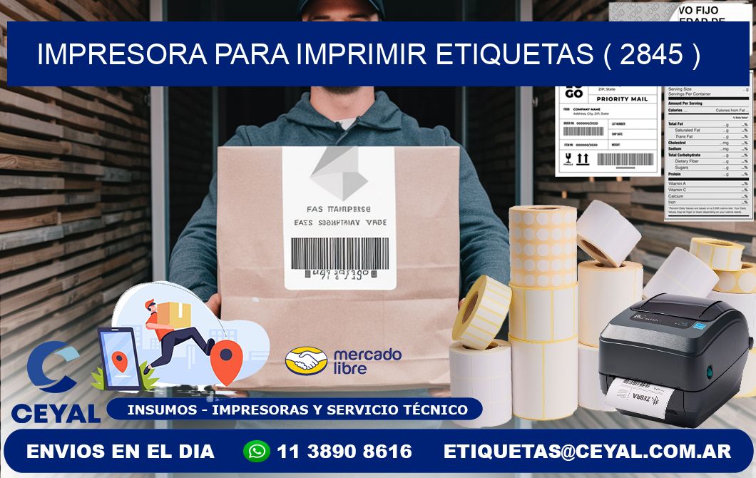 IMPRESORA PARA IMPRIMIR ETIQUETAS ( 2845 )