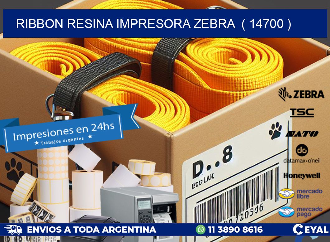 RIBBON RESINA IMPRESORA ZEBRA ( 14700 )