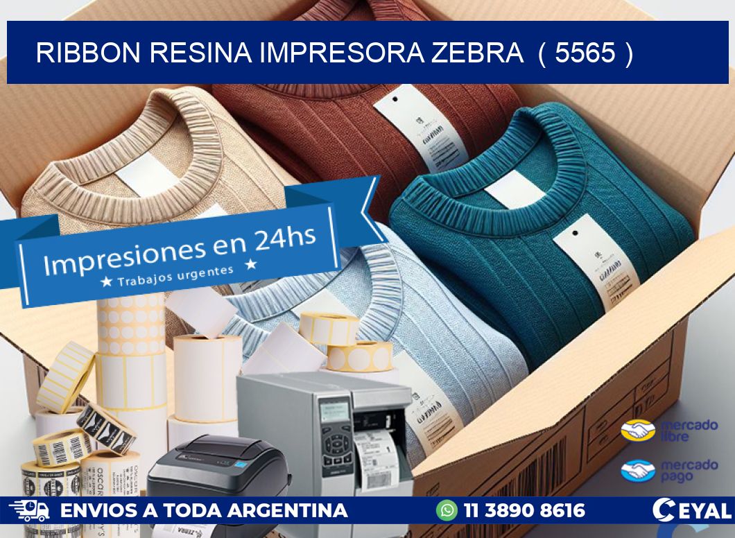 RIBBON RESINA IMPRESORA ZEBRA ( 5565 )