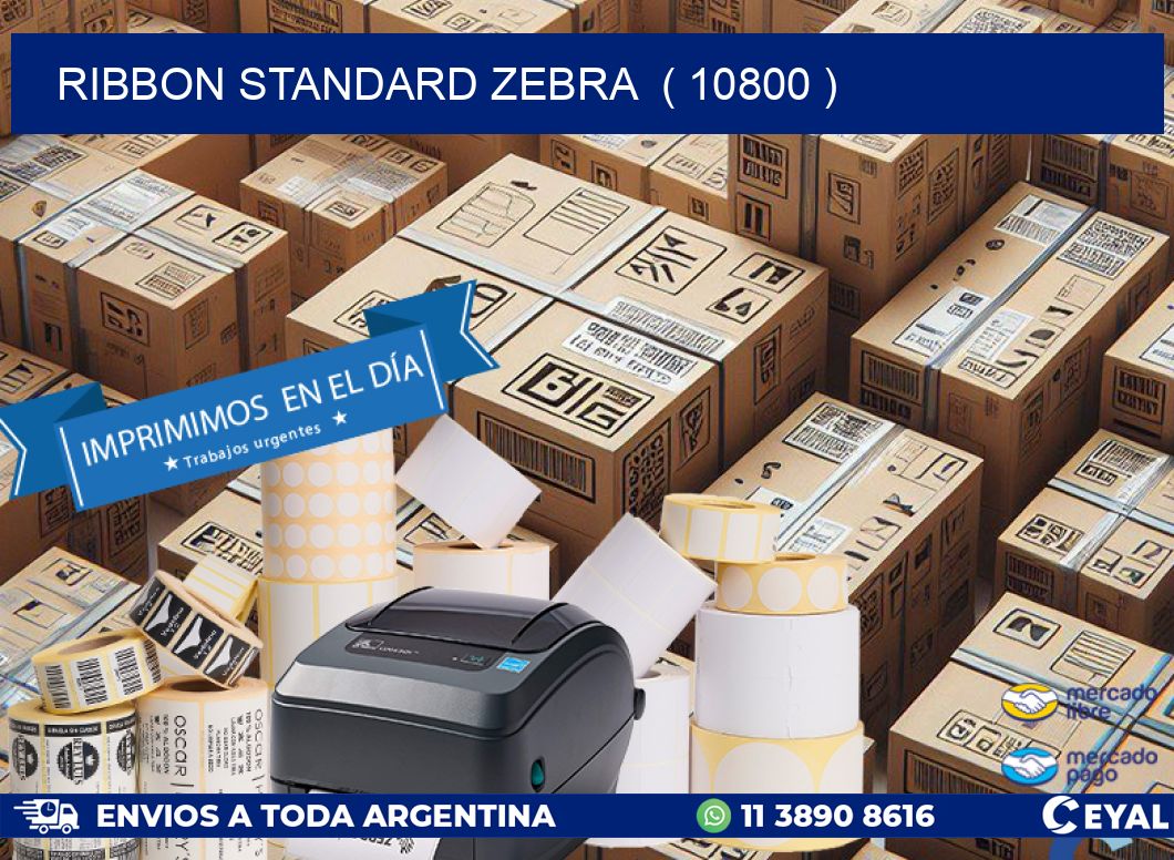 RIBBON STANDARD ZEBRA ( 10800 )
