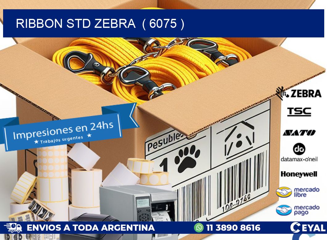 RIBBON STD ZEBRA ( 6075 )