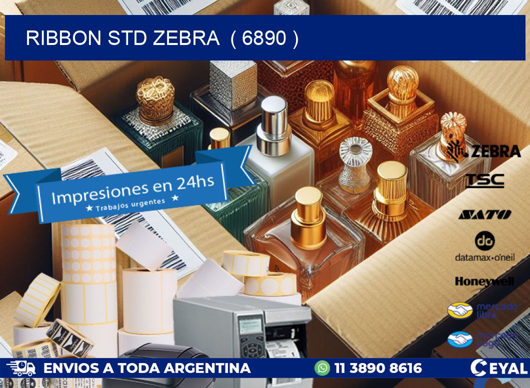 RIBBON STD ZEBRA ( 6890 )