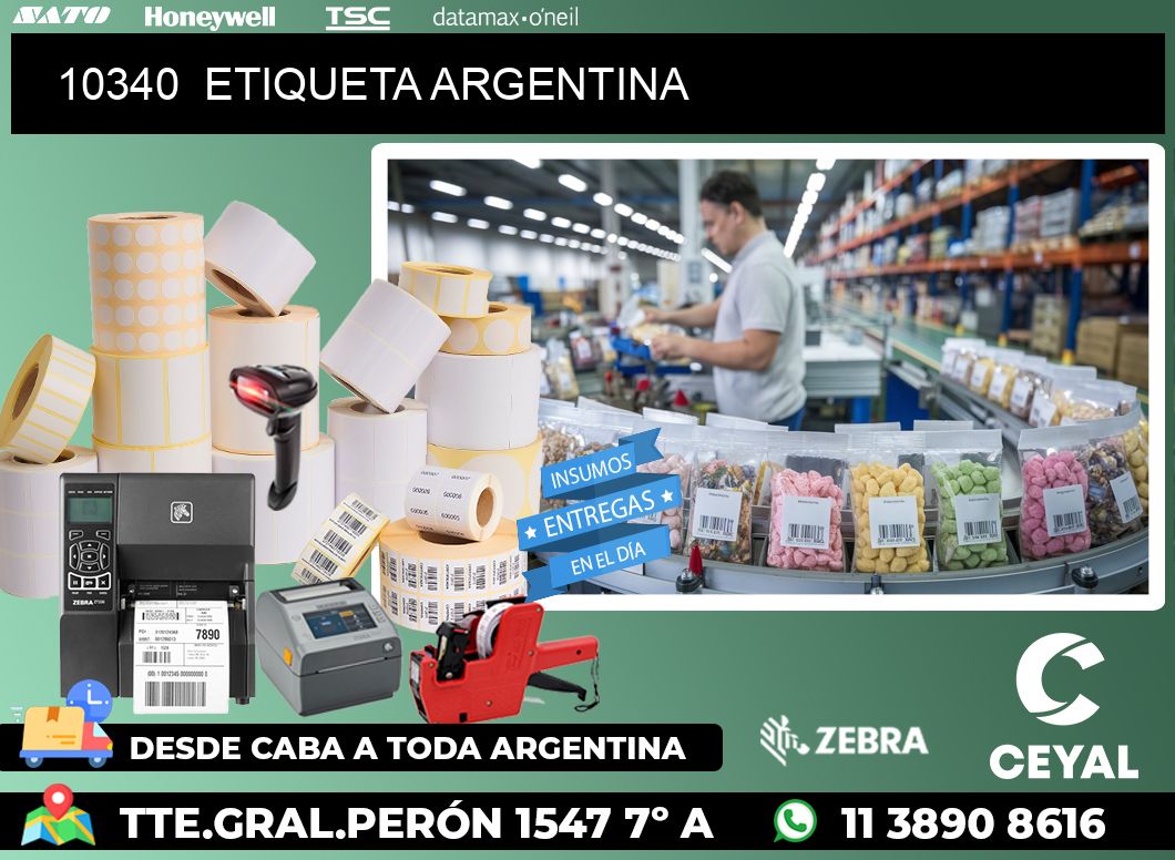 10340  ETIQUETA ARGENTINA