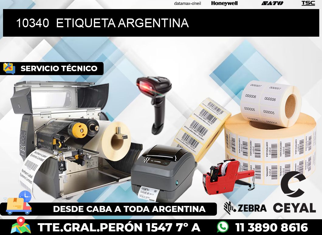 10340  ETIQUETA ARGENTINA