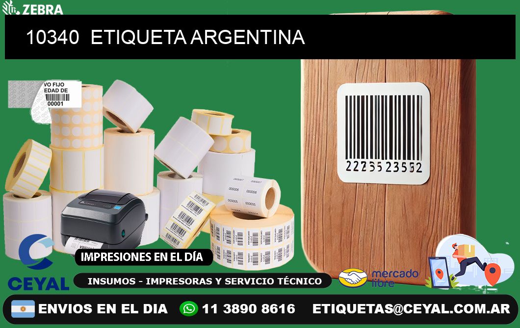 10340  ETIQUETA ARGENTINA