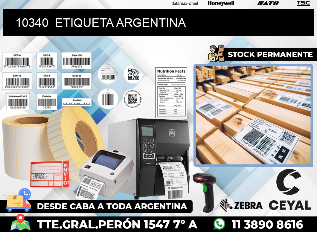 10340  ETIQUETA ARGENTINA