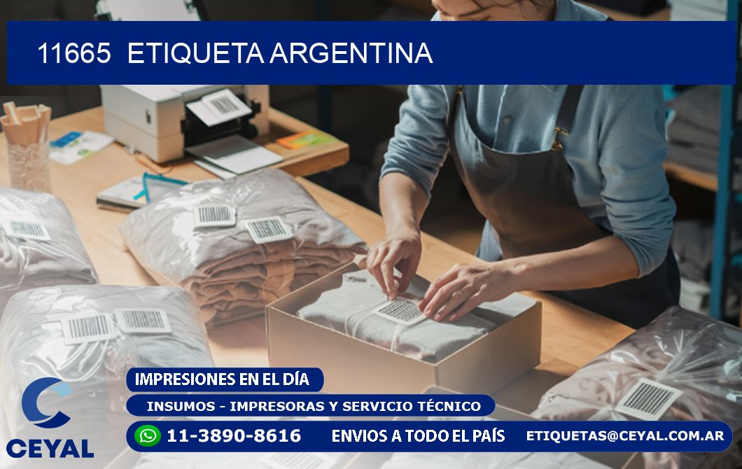 11665  ETIQUETA ARGENTINA