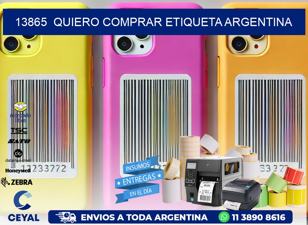 13865  QUIERO COMPRAR ETIQUETA ARGENTINA