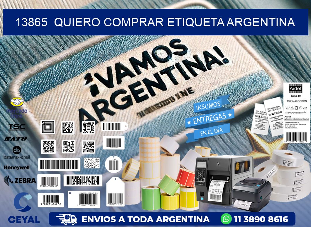 13865  QUIERO COMPRAR ETIQUETA ARGENTINA