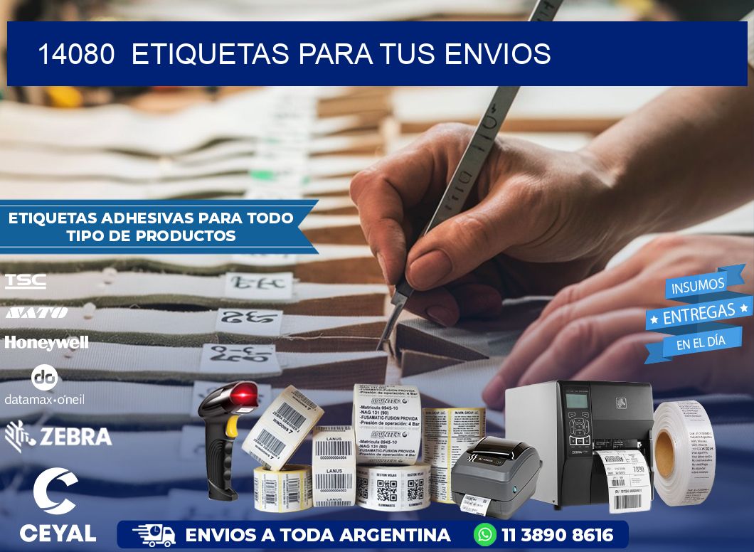14080 ETIQUETAS PARA TUS ENVIOS