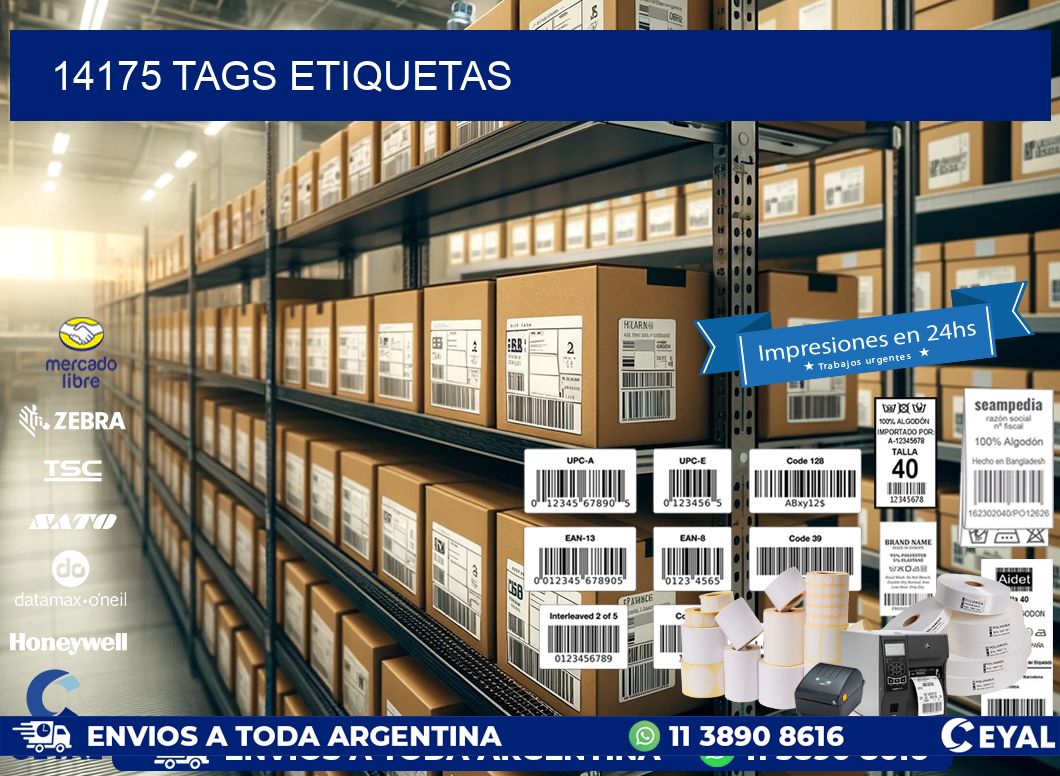 14175 TAGS ETIQUETAS