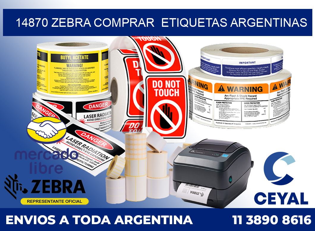 14870 ZEBRA COMPRAR  ETIQUETAS ARGENTINAS