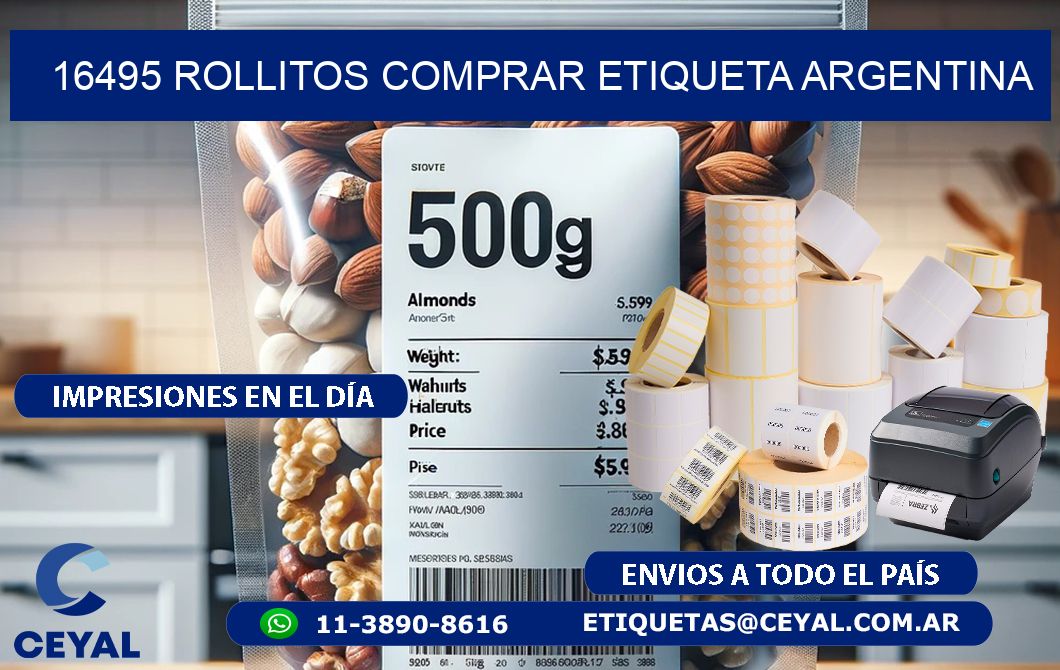 16495 ROLLITOS COMPRAR ETIQUETA ARGENTINA