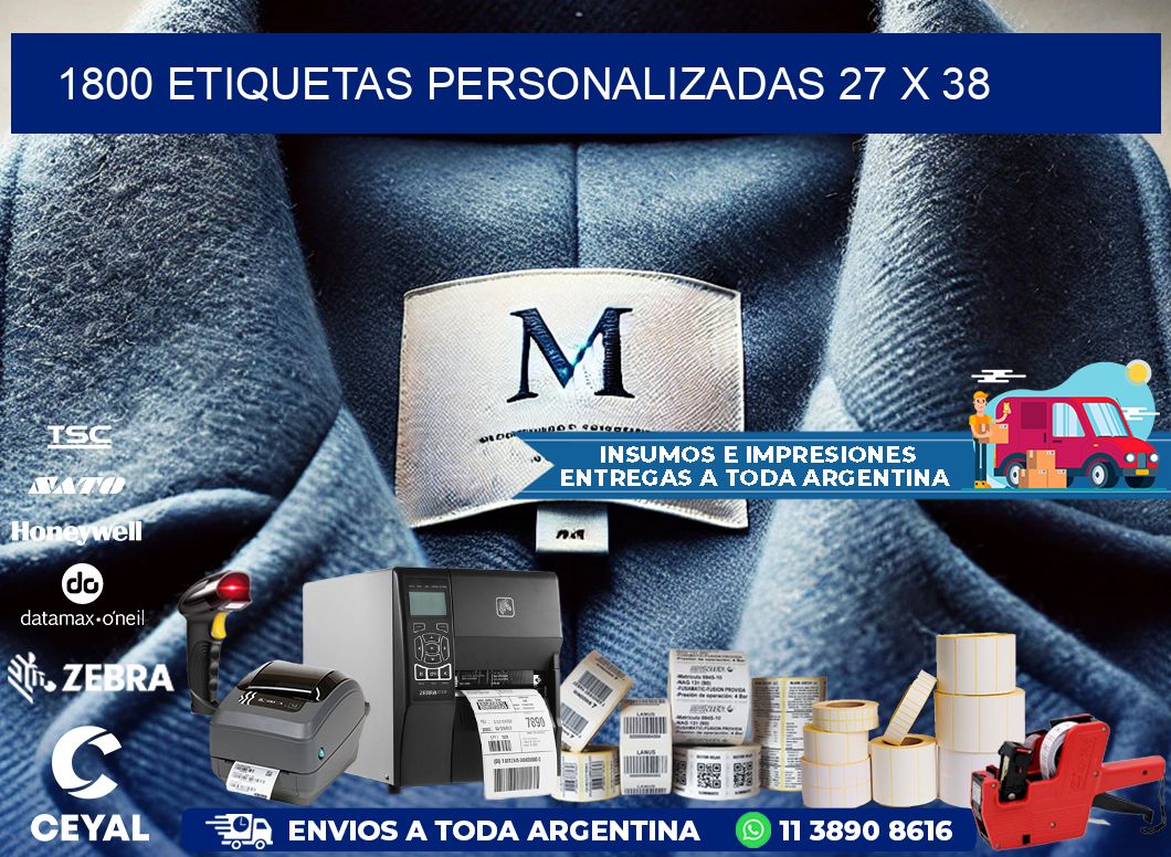 1800 ETIQUETAS PERSONALIZADAS 27 x 38