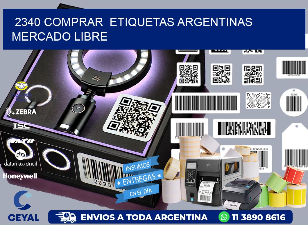 2340 COMPRAR  ETIQUETAS ARGENTINAS MERCADO LIBRE
