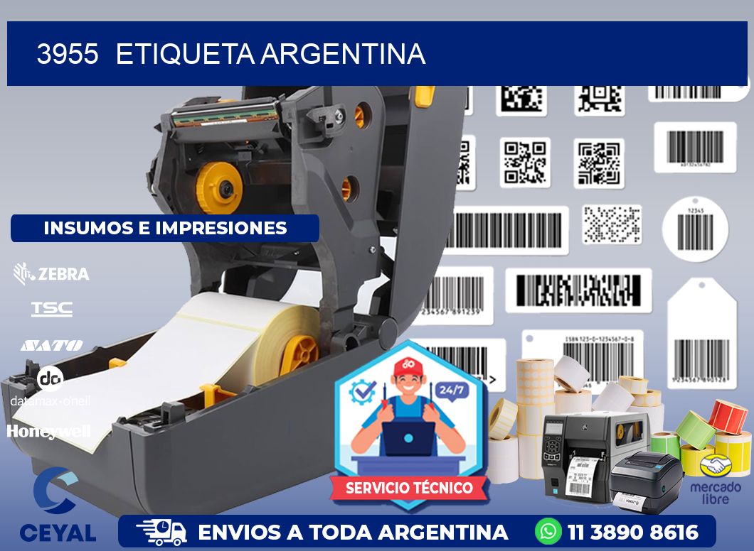 3955  ETIQUETA ARGENTINA