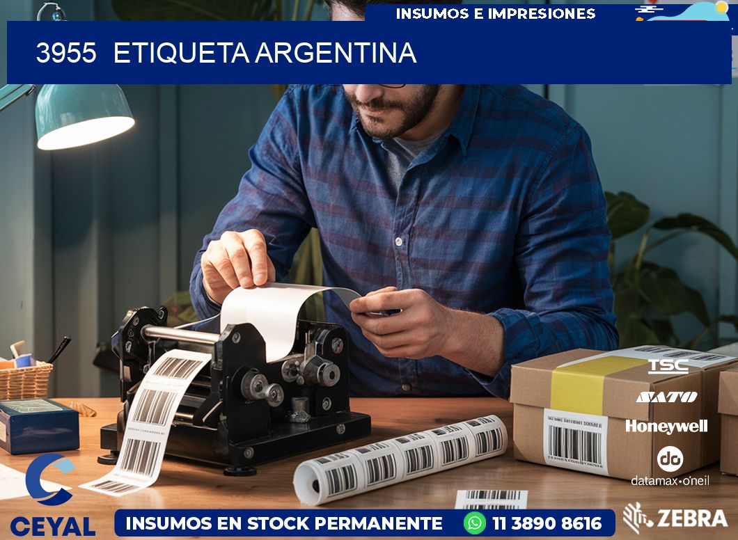 3955  ETIQUETA ARGENTINA