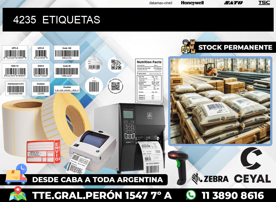 4235  ETIQUETAS