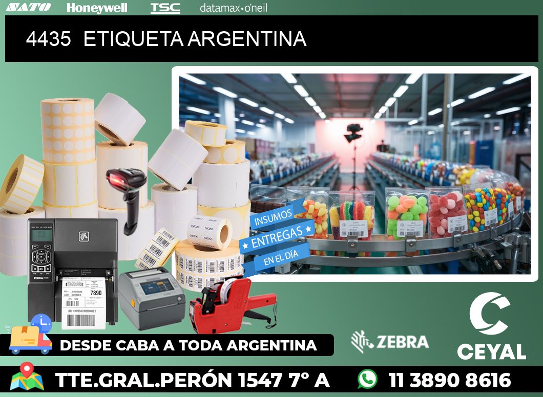 4435  ETIQUETA ARGENTINA