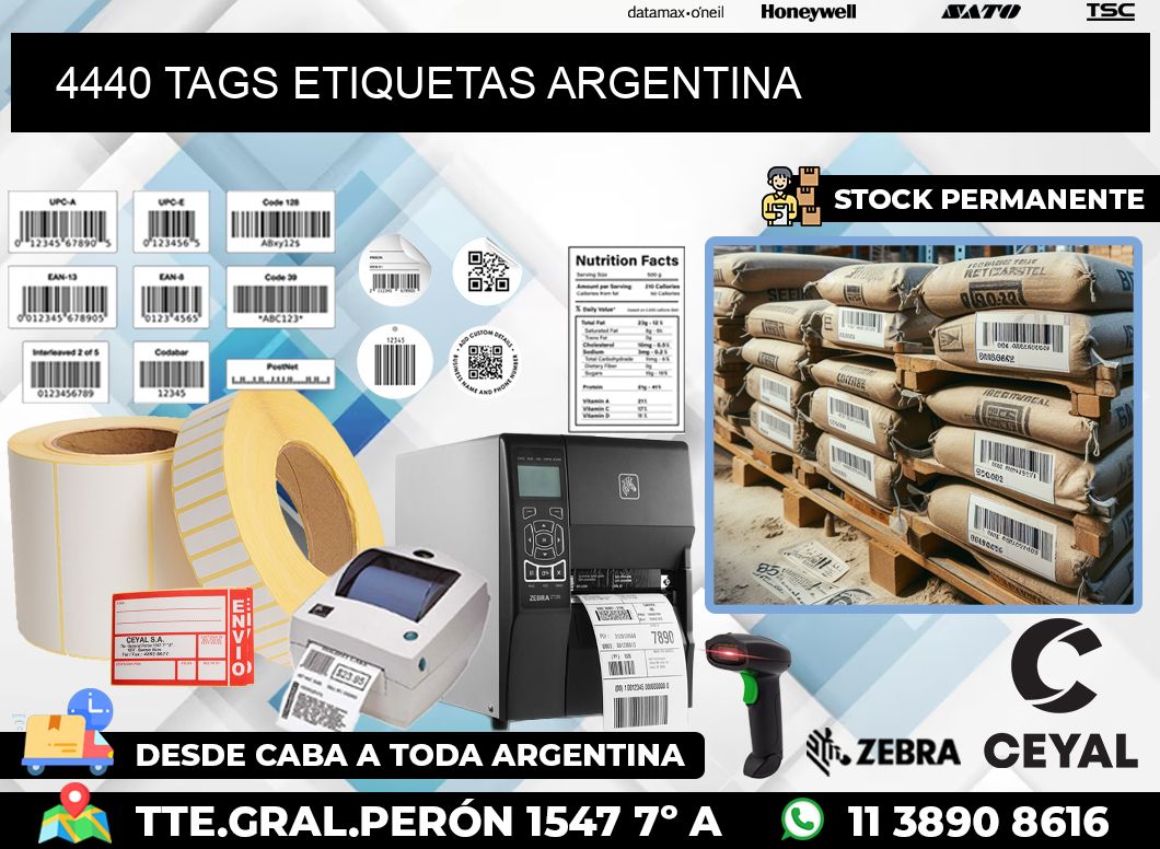 4440 TAGS ETIQUETAS ARGENTINA