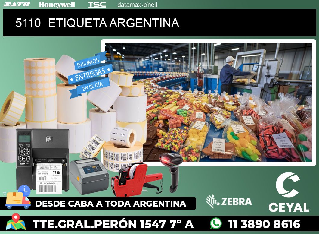 5110  ETIQUETA ARGENTINA