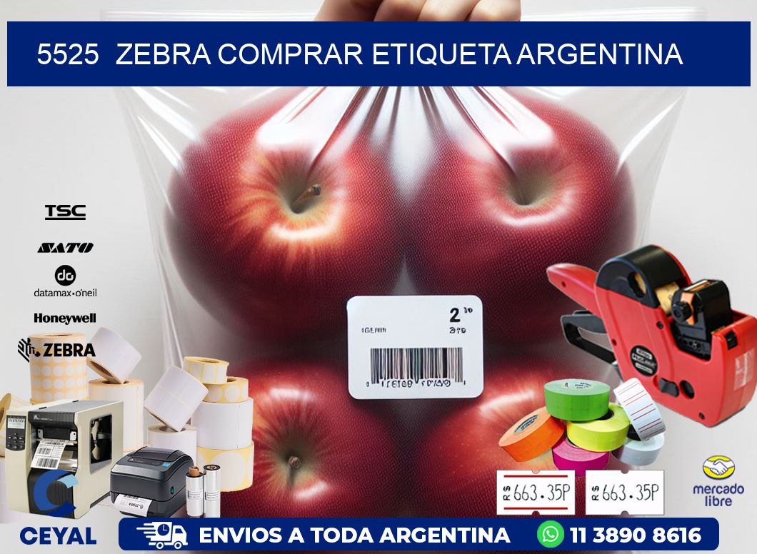 5525  ZEBRA COMPRAR ETIQUETA ARGENTINA