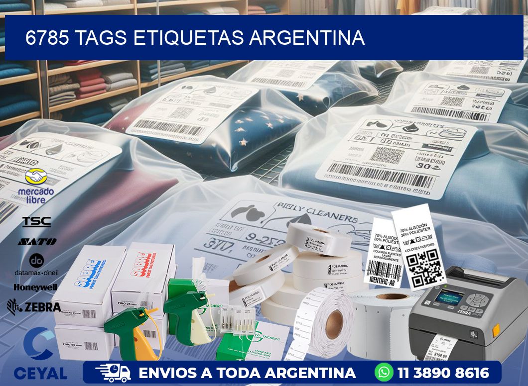 6785 TAGS ETIQUETAS ARGENTINA