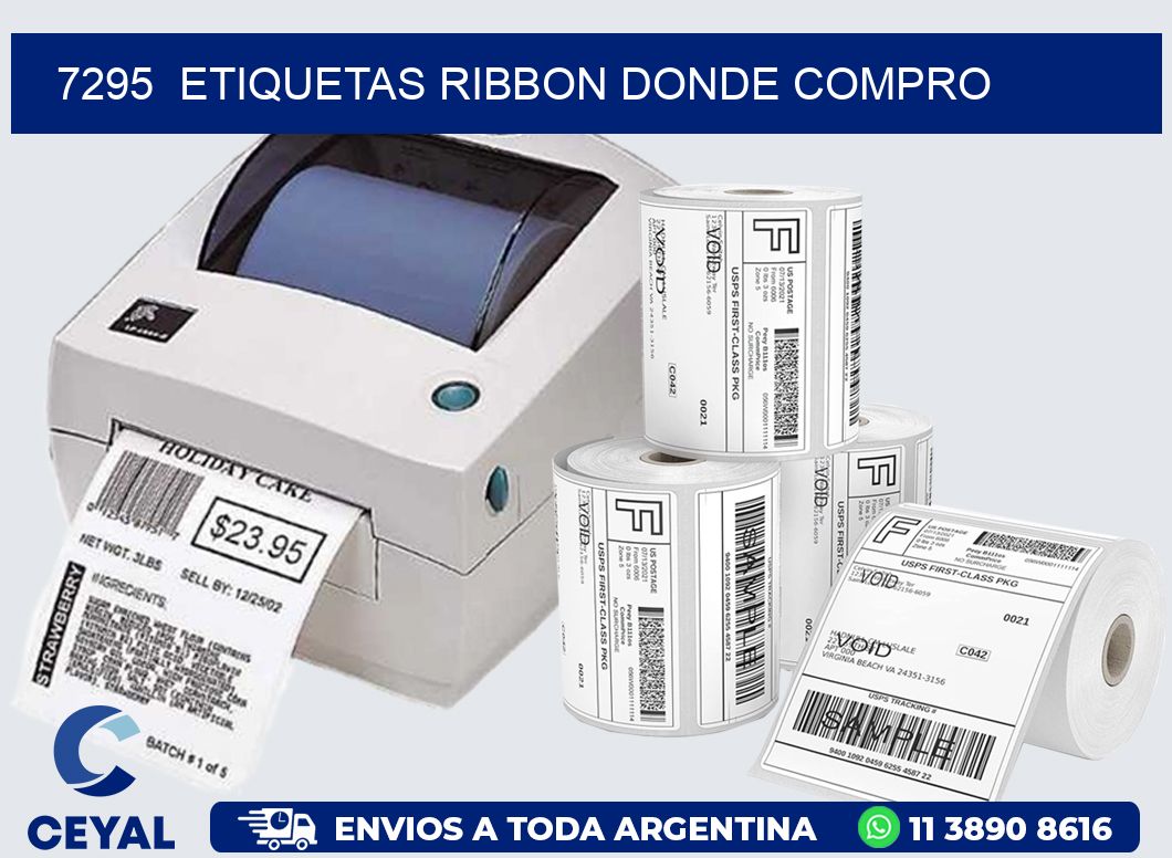 7295  ETIQUETAS RIBBON DONDE COMPRO