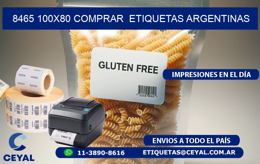 8465 100X80 COMPRAR  ETIQUETAS ARGENTINAS