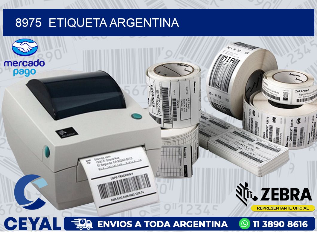 8975  ETIQUETA ARGENTINA