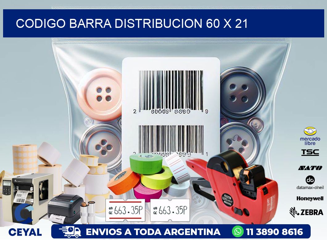 CODIGO BARRA DISTRIBUCION 60 x 21